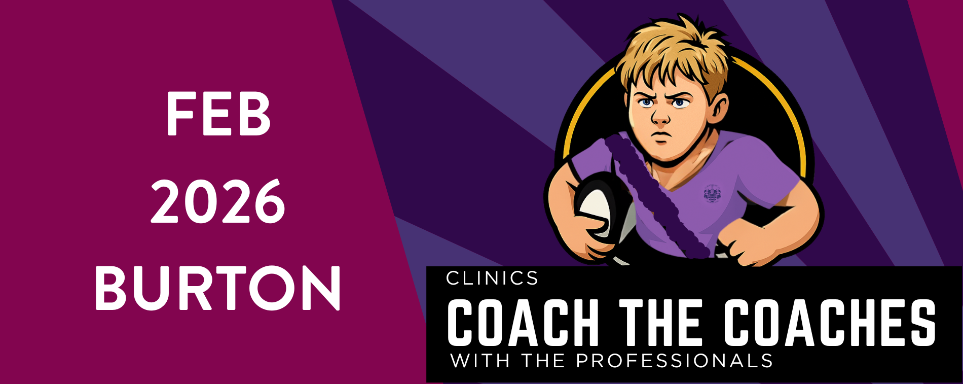 Coach the coaches rugby in Burton on Trent in February